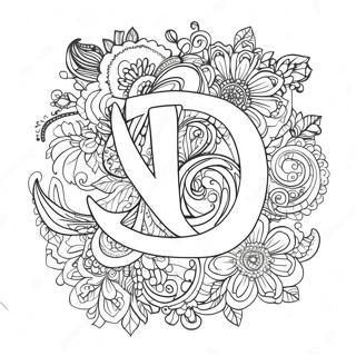 Elegante Lettering Kleurplaat 14390-11908