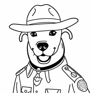 Sheriff Labrador Kleurplaat 14799-12229