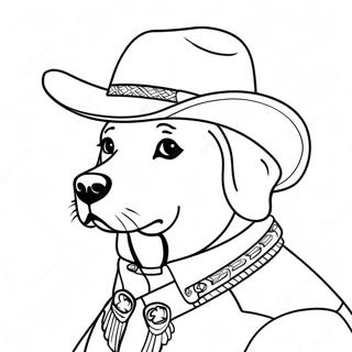 Sheriff Labrador Kleurplaat 14799-12232