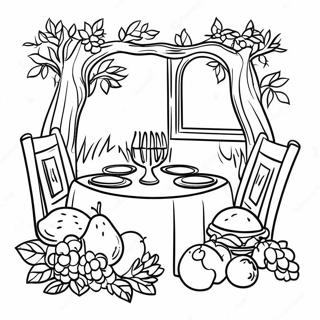 Tu Bishvat Seder Tafel Kleurplaat 14890 12324