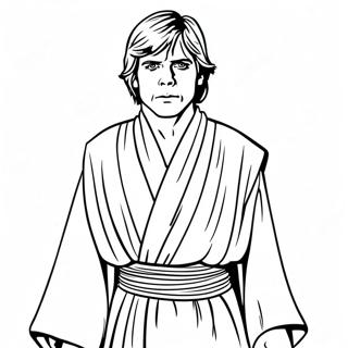 Kleurplaat Van Luke Skywalker In Jedi Gewaden 15000-12410