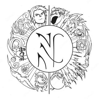 Death Note Logo Kleurplaat 15099-12486