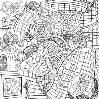 Kleurrijke Mysterie Raster Avontuur Kleurplaat 15210 12748