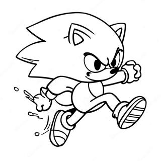 Sonic The Hedgehog Snel Kleurplaat 15520-13145