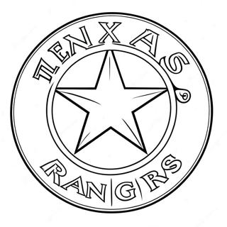 Texas Rangers Logo Kleurplaat 15620-13216