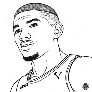 Jayson Tatum Kleurplaat 15820-13376