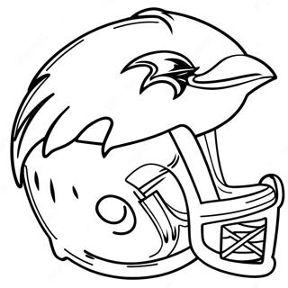 Kleurplaat Van Het Logo Van De Baltimore Ravens 16171-13646