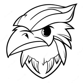 Kleurplaat Van De Mascotte Van De Baltimore Ravens 16172-13652