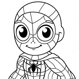 Baby Spiderman Kleurplaat 16382-13807