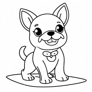 Speelse Boston Terrier Kleurplaat 16423-13842