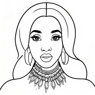 Cardi B Kleurplaten