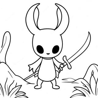 Hollow Knight Met Zwaard Kleurplaat 16533-13930