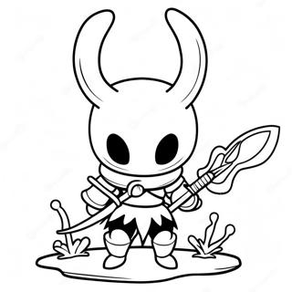 Hollow Knight Met Zwaard Kleurplaat 16533-13932