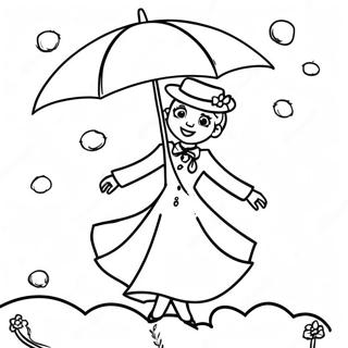 Mary Poppins Vliegend Met Paraplu Kleurplaat 16763-14115