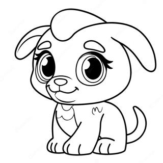 Schattige Littlest Pet Shop Puppy Kleurplaat 16973-14289