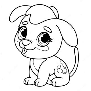 Schattige Littlest Pet Shop Puppy Kleurplaat 16973-14292