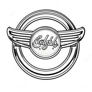 Klassiek Auto Logo Kleurplaat 17064-14353