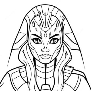 Ahsoka Tano Kleurplaten