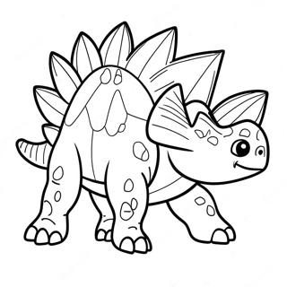 Stegosaurus Kleurplaten