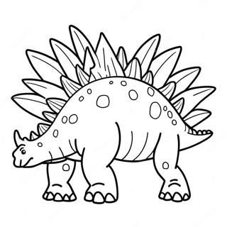 Stegosaurus Kleurplaat 17103-14382