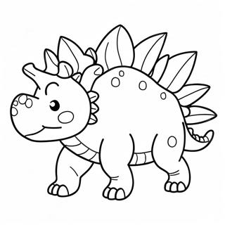 Stegosaurus Kleurplaat 17103-14383