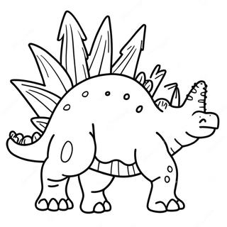 Stegosaurus Kleurplaat 17103-14384