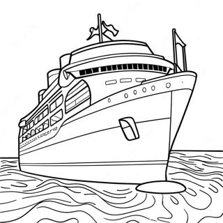 Kleurplaat Van Een Disney Cruiseschip 17193-14454