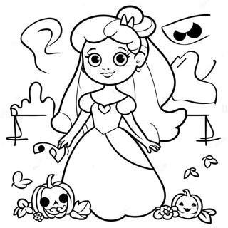 Kleurplaat Van Disney Prinses Halloween 17424-14631