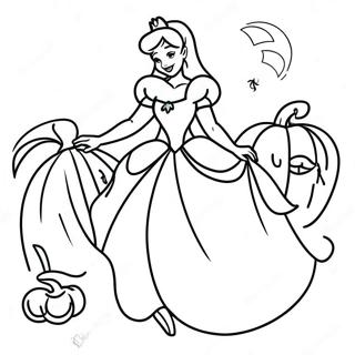 Disney Prinses Halloween Kleurpagina's