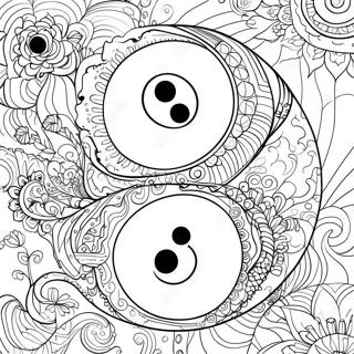 Intricate Yin Yang Ontwerp Kleurplaat 17565-14745