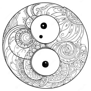 Yin Yang Kleurpagina's