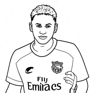 Neymar Psg Kleurplaat 17594-14767