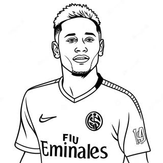 Neymar Psg Kleurplaat 17594-14768