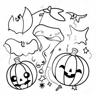 Esthetische Halloween Kleurpagina's