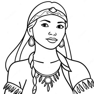 Pocahontas Kleurplaat 1791-1475