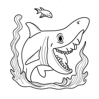 Megalodon Kleurplaat 1801-1481