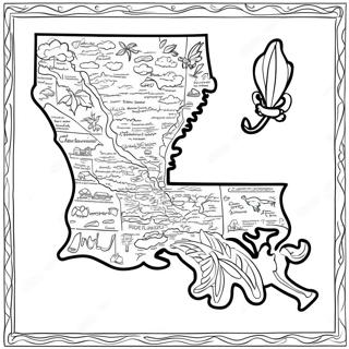 Louisiana Kleurplaten