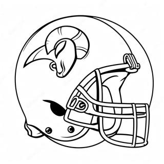 Kleurplaat Van Het La Rams Logo 18105-15167