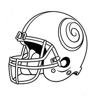 Kleurplaat Van Het La Rams Logo 18105-15168