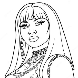 Nicki Minaj Kleurplaat 18255-15296