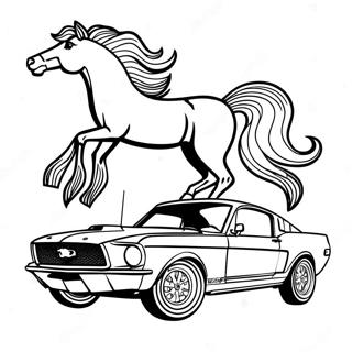 Mustang Kleurplaat 18295-15328