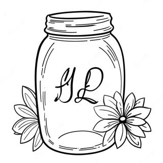 Mason Jar Kleurplaat 18365-15381