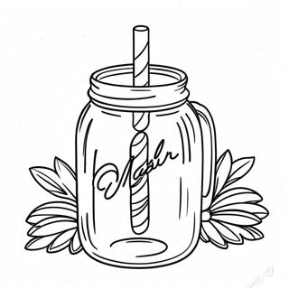 Mason Jar Kleurplaat 18365-15383