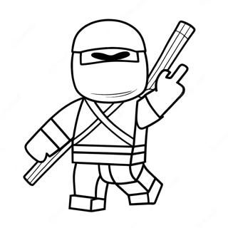 Roblox Ninja In Actie Kleurplaat 18536-15521