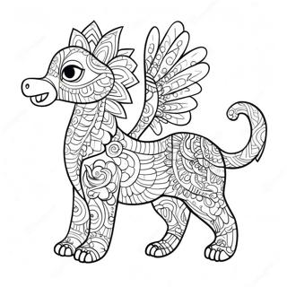 Alebrijes Kleurplaat 18695-15647