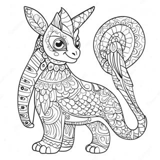 Kleurige Alebrijes Met Patronen Kleurplaat 18696-15652