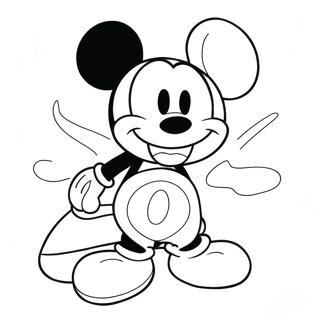 Schattige Mickey Mouse Kleurplaat 18879-15793