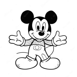 Schattige Mickey Mouse Kleurplaat 18879-15794