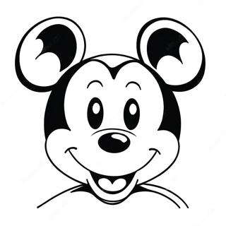 Schattige Mickey Mouse Kleurplaat 18879-15795