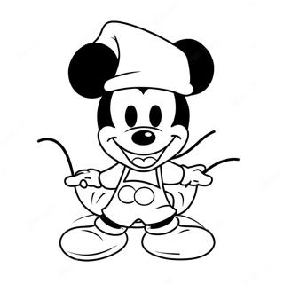 Schattige Mickey Mouse Kleurplaat 18879-15796